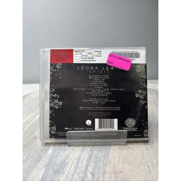Leona Lewis – Spirit CD 2007 Pop R&B Bleeding Love Album - Picture 2 of 5